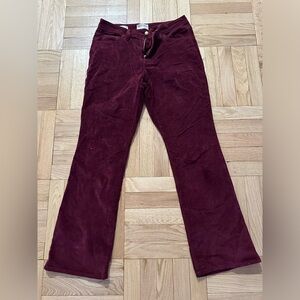 Red corduroy Target pants size 12